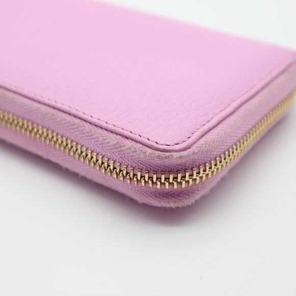 Gucci Bosco Mormont Lilac Long Zip Leather Wallet - Picture 9 of 11
